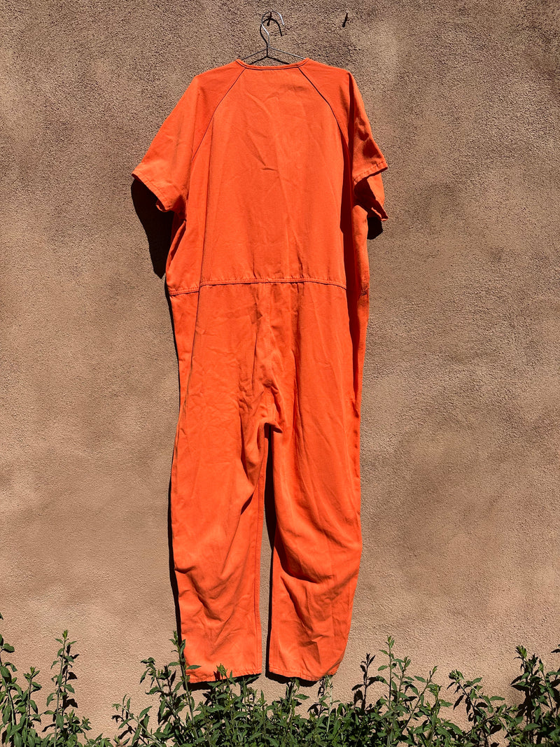 Orange Short Sleeve Bob Barker Jumpsuit - 4XL