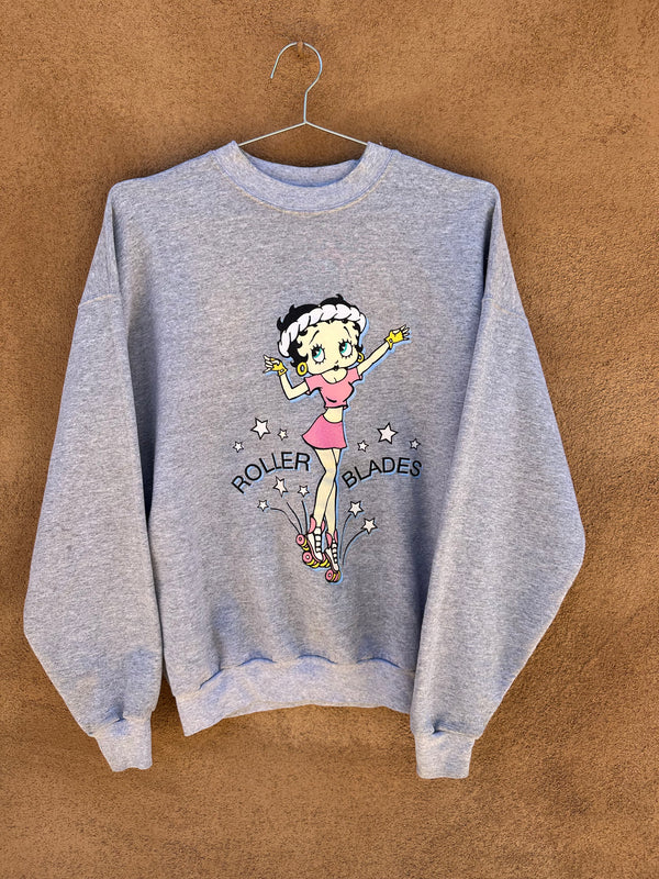 Bettie Boop Roller Blades Sweatshirt