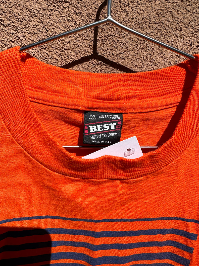 Orange Safety First T-shirt