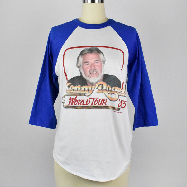 Vintage Kenny Rogers 1985 World Tour Raglan Sleeve T-Shirt – DESERT MOSS  VINTAGE