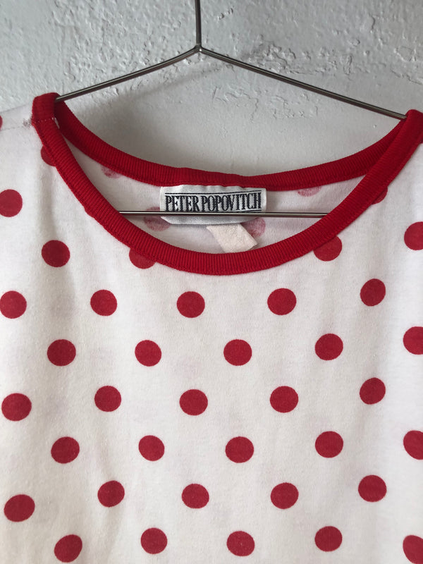 Red and White Polka Dot T-Shirt