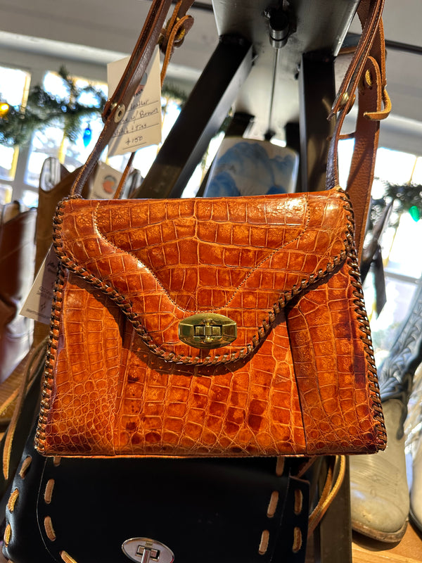 Alligator Skin Purse by Ideal - 1960's