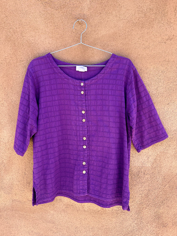 Purple Guatemalan Blouse