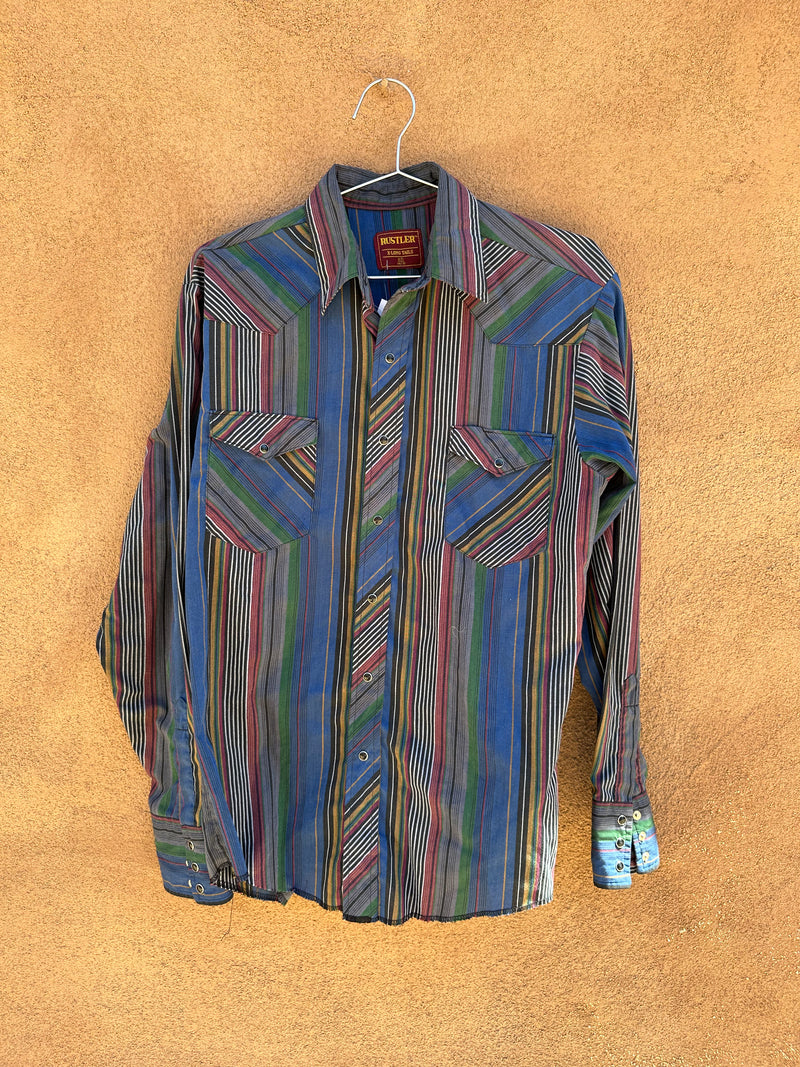 Multi Stripe Rustler Western Shirt