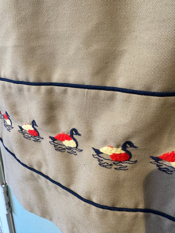 Embroidered Ducks Skirt