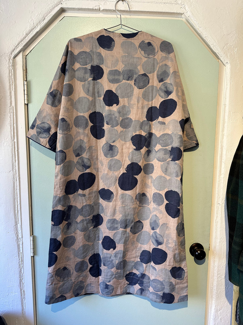 Loose Linen Qipao Dress