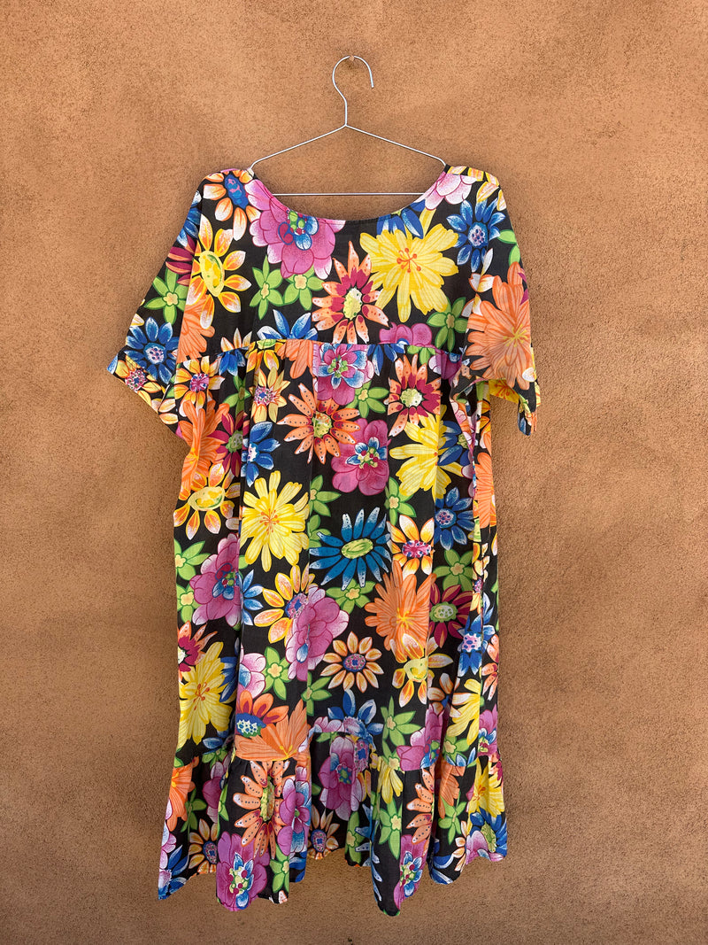 Floral Muumuu Style Dress by Granada