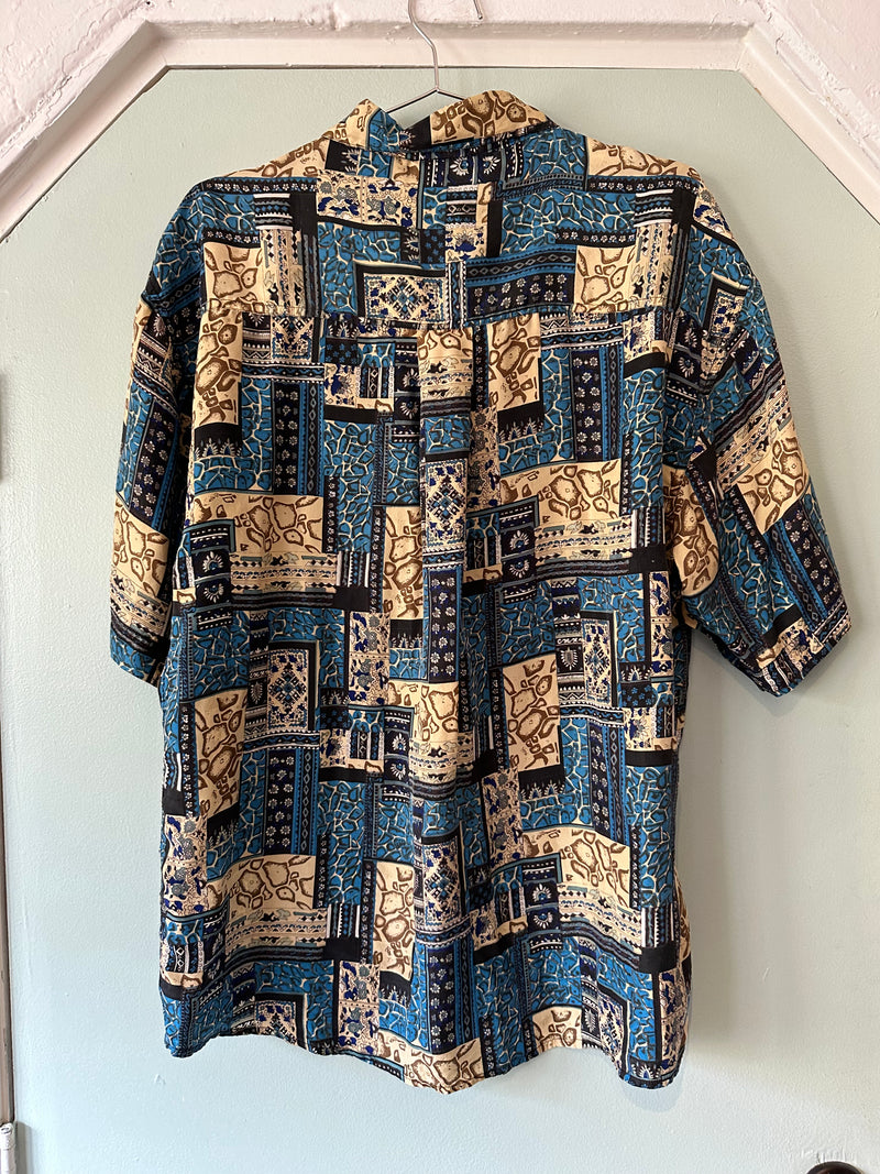 Men's Silk Tiki Shirt by Impact - Large