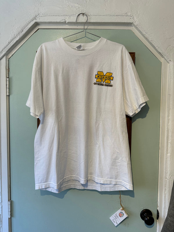 Michigan Wolverines 1997 National Champs Rose Bowl Tee